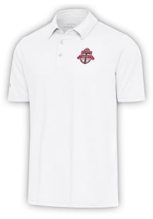 Antigua Toronto FC Mens White Par 3 Short Sleeve Polo