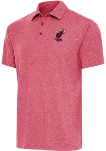 Antigua Miami Heat Mens Red Par 3 Short Sleeve Polo