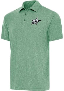 Antigua Dallas Stars Mens Green Par 3 Short Sleeve Polo