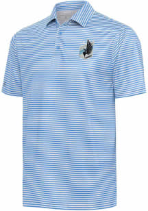Antigua Minnesota United FC Mens Light Blue Skills Short Sleeve Polo