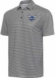 Antigua Charlotte Hornets Mens Black Skills Short Sleeve Polo