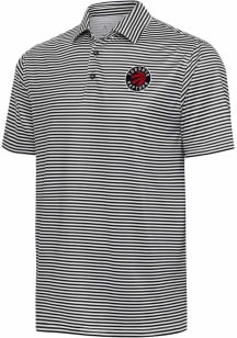 Antigua Toronto Raptors Mens Black Skills Short Sleeve Polo