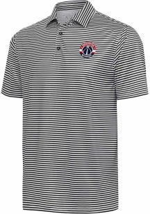 Antigua Washington Wizards Mens Black Skills Short Sleeve Polo