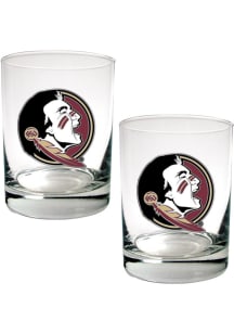 Florida State Seminoles 2 Piece Rock Glass - White