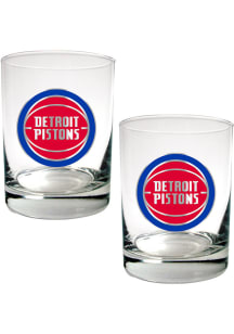 Detroit Pistons 2 Piece Rock Glass - White