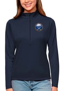 Antigua Buffalo Sabres Womens Navy Blue Tribute Qtr Zip Pullover