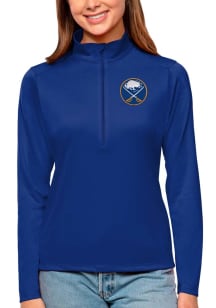 Antigua Buffalo Sabres Womens Blue Tribute Qtr Zip Pullover