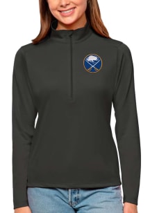 Antigua Buffalo Sabres Womens Grey Tribute Qtr Zip Pullover