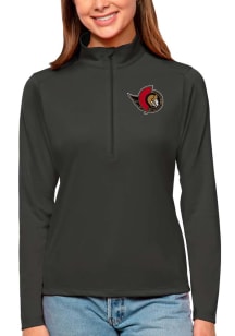 Antigua Ottawa Senators Womens  Tribute Qtr Zip Pullover