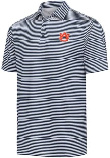 Antigua Auburn Tigers Mens Navy Blue Skills Short Sleeve Polo