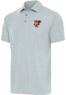 Antigua Bowling Green Falcons Mens Grey Par 3 Short Sleeve Polo