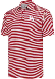 Antigua Houston Cougars Mens Red Skills Short Sleeve Polo