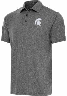 Antigua Michigan State Spartans Mens Black Par 3 Short Sleeve Polo