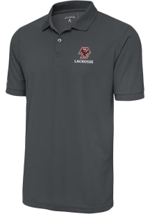 Antigua Boston College Eagles Grey Lacrosse Legacy Pique Big and Tall Polo