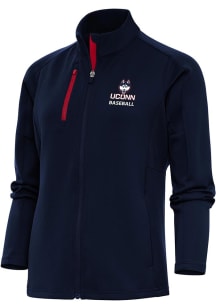 Antigua UConn Huskies Womens Navy Blue Baseball Generation Light Weight Jacket