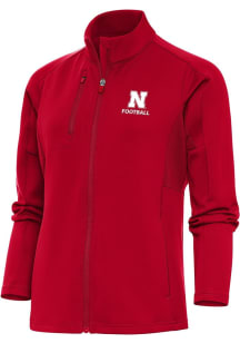 Antigua Nebraska Cornhuskers Womens Red Football Generation Light Weight Jacket