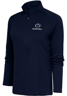 Antigua Penn State Nittany Lions Womens Navy Blue Basketball Tribute Qtr Zip Pullover