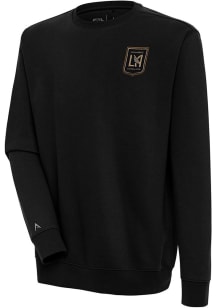Antigua Los Angeles FC Mens Black Victory Long Sleeve Crew Sweatshirt