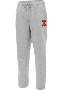 Antigua Illinois Fighting Illini Mens Grey Victory Sweatpants