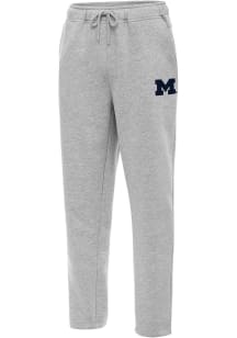 Antigua Michigan Wolverines Mens Grey Victory Sweatpants