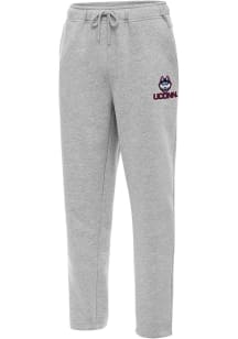 Antigua UConn Huskies Mens Grey Heather Victory Sweatpants