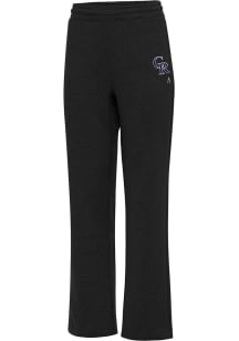 Antigua Colorado Rockies Womens Victory Black Sweatpants