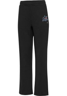 Antigua Miami Marlins Womens Victory Black Sweatpants
