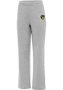 Antigua Milwaukee Brewers Womens Victory Grey Heather Sweatpants