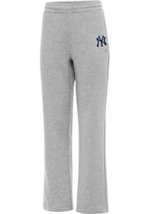 Antigua New York Yankees Womens Victory Grey Heather Sweatpants