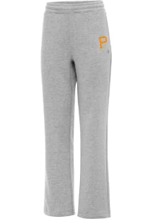 Antigua Pittsburgh Pirates Womens Victory Grey Heather Sweatpants