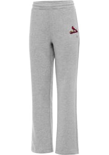 Antigua St Louis Cardinals Womens Victory Grey Heather Sweatpants