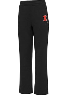 Antigua Illinois Fighting Illini Womens Victory Black Sweatpants