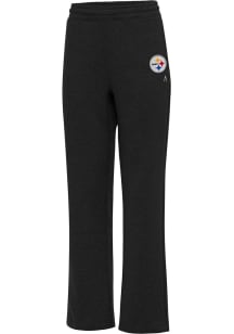 Antigua Pittsburgh Steelers Womens Big Victory Black Sweatpants