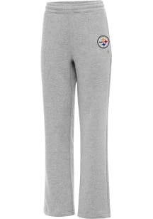 Antigua Pittsburgh Steelers Womens Big Victory Grey Sweatpants