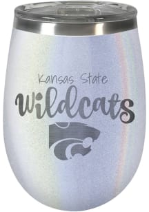 K-State Wildcats 10oz Opal Script Logo Stainless Steel Stemless - White