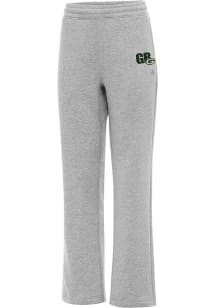 Antigua Green Bay Packers Womens Chainstitch Victory Grey Sweatpants