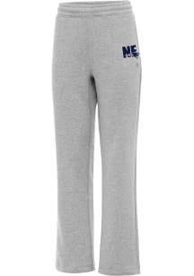Antigua New England Patriots Womens Chainstitch Victory Grey Heather Sweatpants
