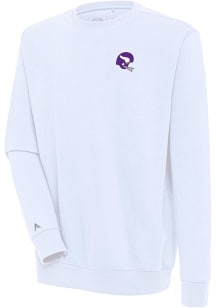 Antigua Minnesota Vikings Mens White Classic Victory Long Sleeve Crew Sweatshirt