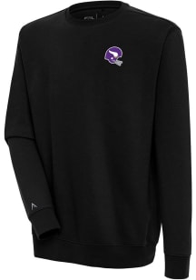 Antigua Minnesota Vikings Mens Black Classic Victory Long Sleeve Crew Sweatshirt