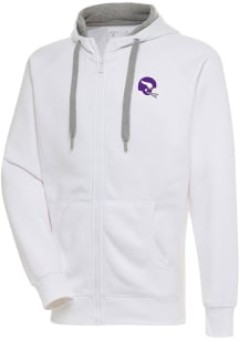 Antigua Minnesota Vikings Mens White Classic Victory Long Sleeve Full Zip Jacket