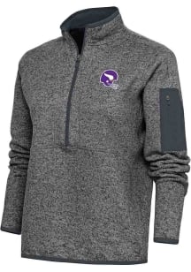 Antigua Minnesota Vikings Womens Grey Fortune Qtr Zip