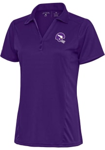Antigua Minnesota Vikings Womens Purple Classic Tribute Short Sleeve Polo Shirt