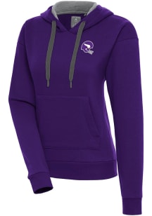 Antigua Minnesota Vikings Womens Purple Classic Victory Hooded Sweatshirt