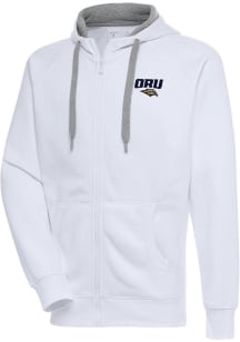 Antigua Oral Roberts Golden Eagles Mens White Victory Long Sleeve Full Zip Jacket