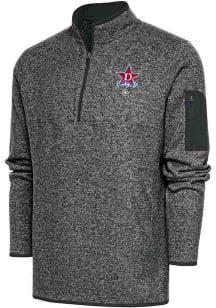 Antigua Detroit Stars Mens Grey Fortune Big and Tall Qtr Zip