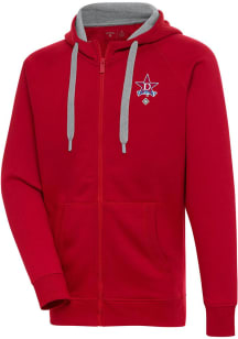 Antigua Detroit Stars Mens Red Victory Long Sleeve Full Zip Jacket