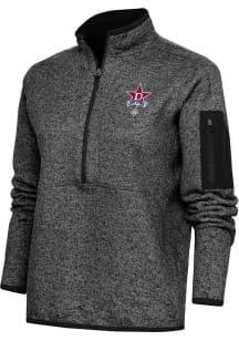 Antigua Detroit Stars Womens Black Fortune Qtr Zip