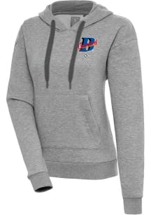 Antigua Cleveland Buckeyes Womens Grey Victory Hooded Sweatshirt