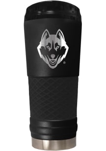 UConn Huskies Stealth 24oz Powder Coated Stainless Steel Tumbler - Black