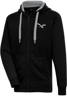 Antigua Philadelphia Eagles Mens Black Victory Retro Bird Long Sleeve Full Zip Jacket